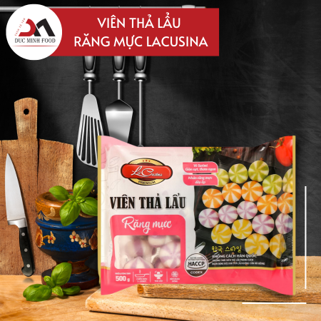 Viên thả lẩu răng mực Lacusina - Ducminh Food