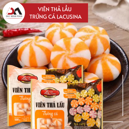 Viên thả lẩu trứng cá Lacusina - Ducminh Food