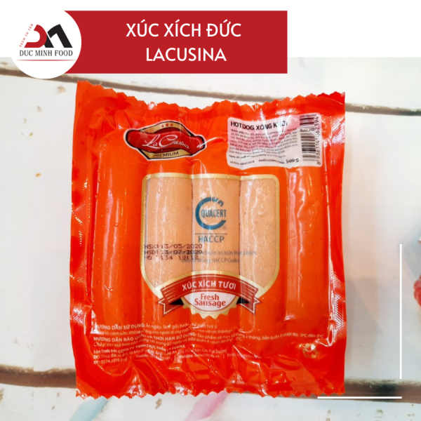 Xúc xích Đức Lacusina (chưa chế biến) - Ducminh Food
