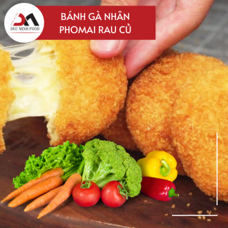 Bánh gà nhân phô mai rau củ - Ducminh Food